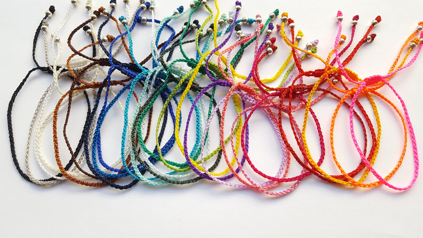 The Original Thin Braided Bracelet or Anklet